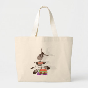 De Intellectuele Donkey lezen Grote Tote Bag