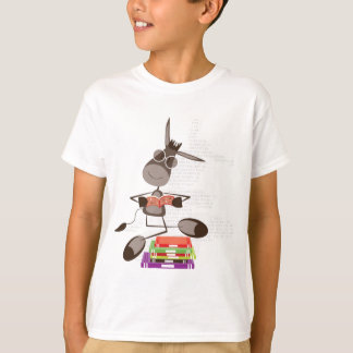 De Intellectuele Donkey lezen T-shirt