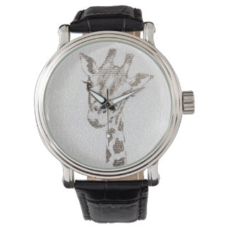 De intellectuele Giraffe Horloge