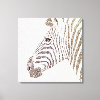 De intellectuele Zebra Canvas Afdruk