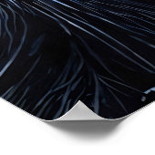 De intense blik van de chimpansee poster (Hoek)