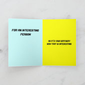 DE INTERESSANTE KAART VAN DE VERJAARDAG (Binnen)