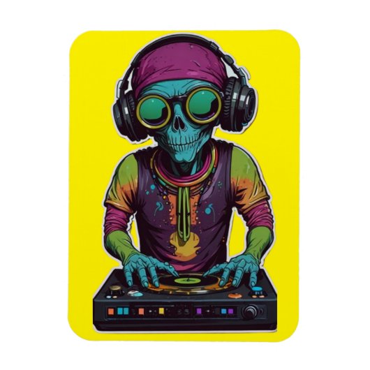 De Intergalactic DJ Magneet (Verticaal)