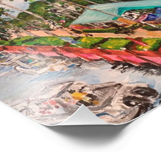 De interkust foto afdruk (Hoek)