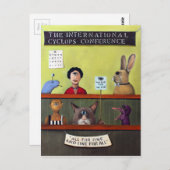 De internationale cyclopieconferentie briefkaart (Voorkant / Achterkant)