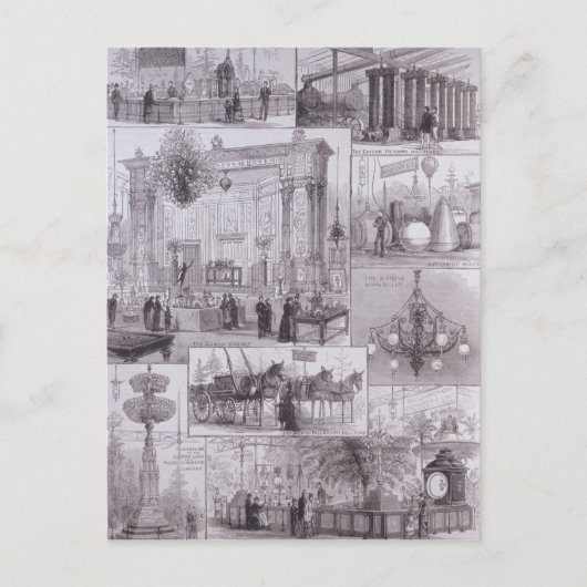 De internationale Elektrische Tentoonstelling Briefkaart (Voorkant)