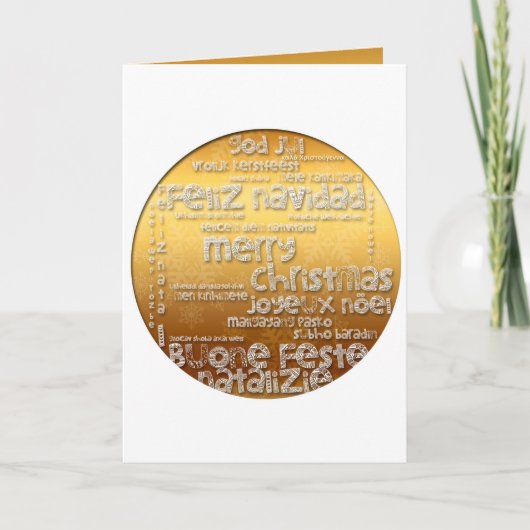 De internationale kerstnamaals Noel Greep C Feestdagen Kaart (Voorkant)