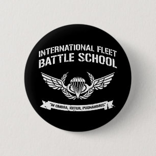 De internationale School Ender van de Slag van de Ronde Button 5,7 Cm