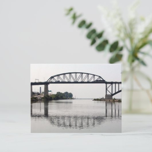 De internationale vredesbrug briefkaart (Staand voorkant)