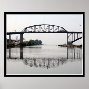 De internationale vredesbrug poster
