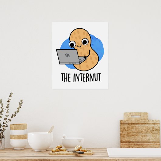 De Internut Grappige Internet Pinda Standaard Poster (Keuken)