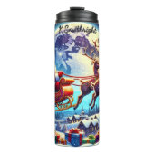 De interstellaire rit van Kerstman Thermosbeker (Voorkant)
