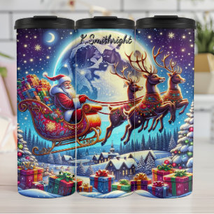 De interstellaire rit van Kerstman Thermosbeker