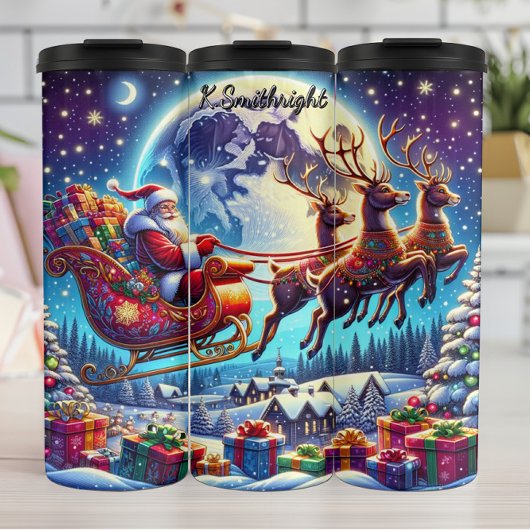 De interstellaire rit van Kerstman Thermosbeker