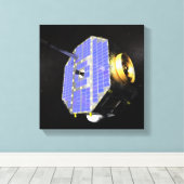 De Interstellar Boundary Explorer-satelliet Canvas Afdruk (Insitu (Houten vloer))