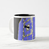 De Interstellar Boundary Explorer-satelliet Tweekleurige Koffiemok (Voorkant links)