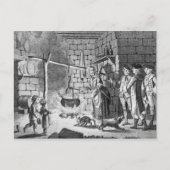 De introductie van Dr. Samuel Johnson in een hoogl Briefkaart (Voorkant)