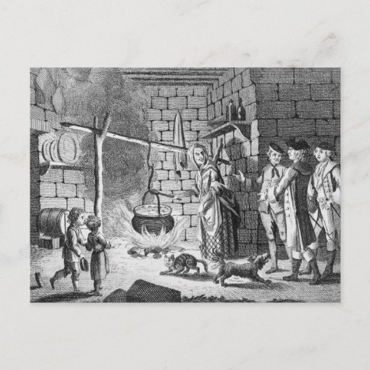 De introductie van Dr. Samuel Johnson in een hoogl Briefkaart (Voorkant)