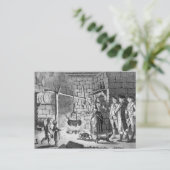 De introductie van Dr. Samuel Johnson in een hoogl Briefkaart (Staand voorkant)