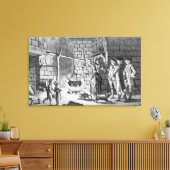 De introductie van Dr. Samuel Johnson in een hoogl Canvas Afdruk (Insitu (Woonkamer))