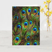 De Invasie van de Veren van de pauw Kaart (Gele Bloem)