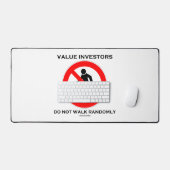 De investeerders van de waarde lopen niet willekeu bureaumat (Keyboard & Muis)