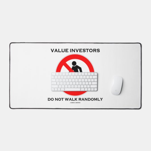 De investeerders van de waarde lopen niet willekeu bureaumat (Keyboard & Muis)