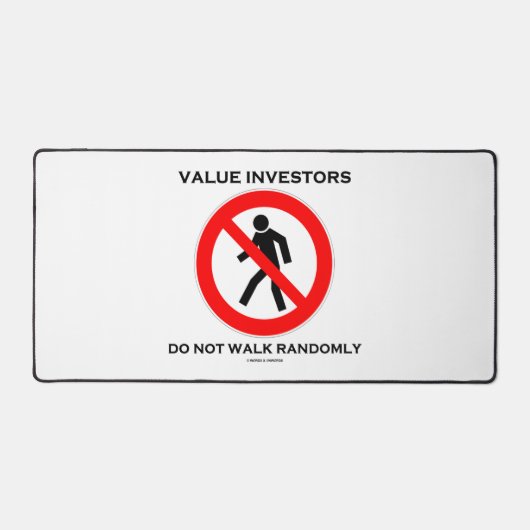 De investeerders van de waarde lopen niet willekeu bureaumat (Voorkant)