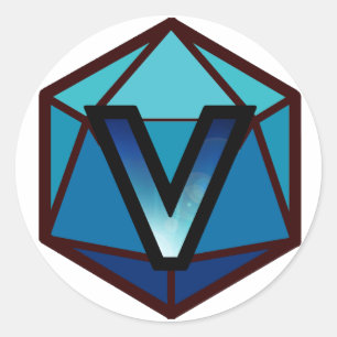 De INVICTUS Stream "BLAUW TEAM" Logo Ronde Sticker