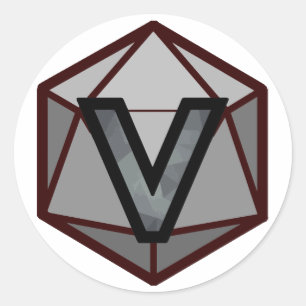 De INVICTUS Stream "GRIJS TEAM" Logo Ronde Sticker