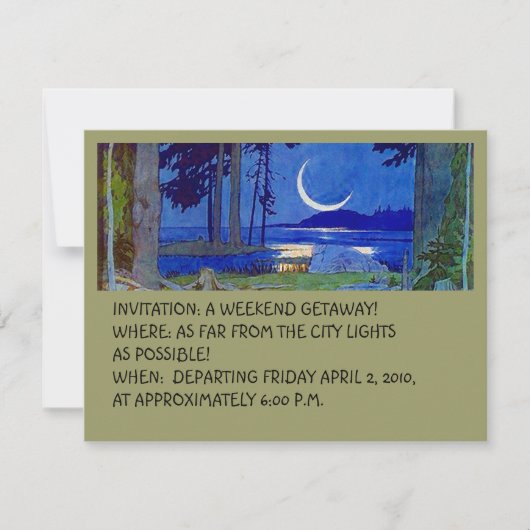 DE INVITATIE VAN HET GETAWAY VAN DE KOTJE VAN DE C KAART (Voorkant)