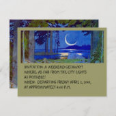 DE INVITATIE VAN HET GETAWAY VAN DE KOTJE VAN DE C KAART (Voorkant / Achterkant)