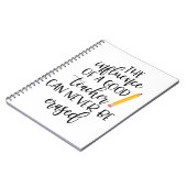 De invloed van een goede leraar kan nooit worden g notitieboek (Linkerzijde)