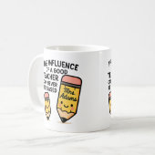 De Invloed Van Een Goede Leraar Kan Nooit Worden U Koffiemok (Voorkant links)