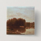 De invloed vierkante button 5,1 cm (Voorkant)