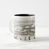 De inwoner van de koning van Siam uit 'Entwurf ein Tweekleurige Koffiemok (Voorkant links)