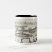 De inwoner van de koning van Siam uit 'Entwurf ein Tweekleurige Koffiemok (Center)