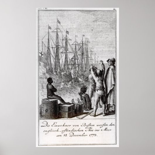 De inwoners van Boston Throw Poster (Voorkant)