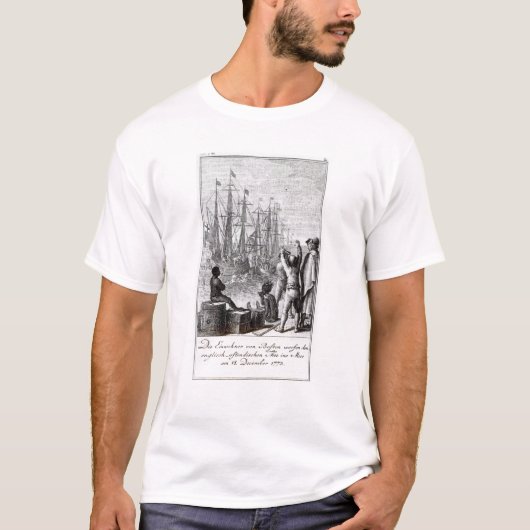 De inwoners van Boston Throw T-shirt (Voorkant)