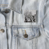 De inwoners van Boston Throw Vierkante Button 5,1 Cm (In situ)