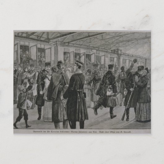 De inzet van de Koninklijke Mariniers van Kiel Briefkaart (Voorkant)