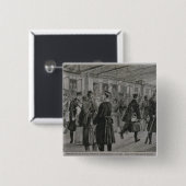 De inzet van de koninklijke mariniers van Kiel Vierkante Button 5,1 Cm (Voorkant /achterkant)