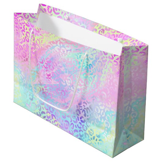 De Iridescent Luipaard Serie Design 10 Groot Cadeauzakje (Voorkant Gekanteld)