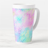 De Iridescent Luipaard Serie Design 10 Latte Mok (Rechterhoek)