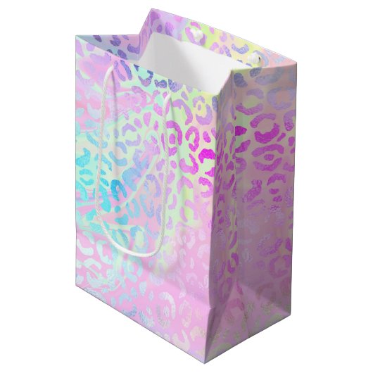 De Iridescent Luipaard Serie Design 10 Medium Cadeauzakje (Voorkant Gekanteld)