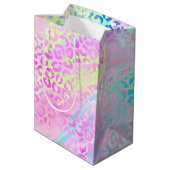 De Iridescent Luipaard Serie Design 10 Medium Cadeauzakje (Achterkant Gekanteld)