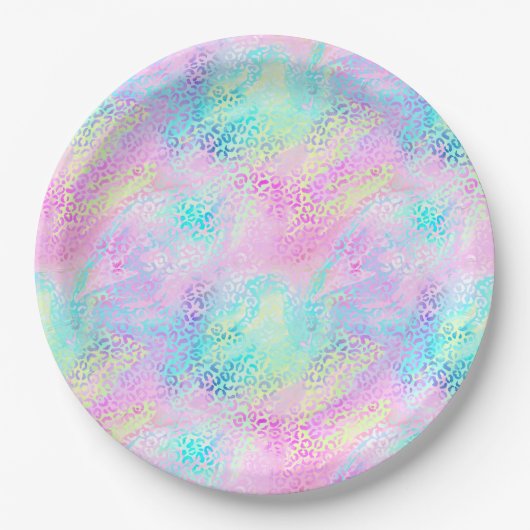 De Iridescent Luipaard Serie Design 10 Papieren Bordje (Voorkant)