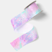 De Iridescent Luipaard Serie Design 10 Satijnen Lint (Achterkant)