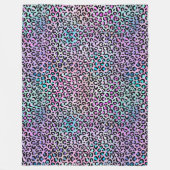 De Iridescent Luipaard Serie Design 12 Fleece Deken (Voorkant)
