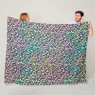 De Iridescent Luipaard Serie Design 5 Fleece Deken